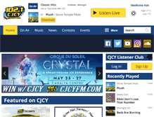 Tablet Screenshot of cjcyfm.com